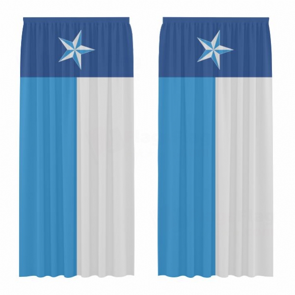 Dallas County Texas Digital Printed Curtains