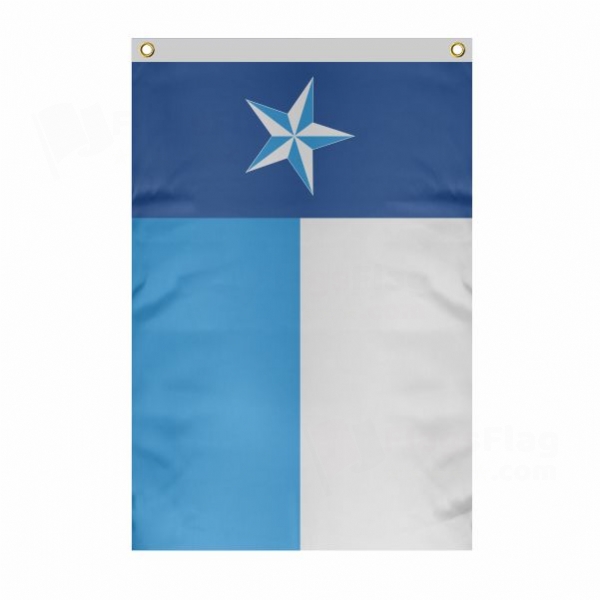 Dallas County Texas Large Size Flag Hanging on Building