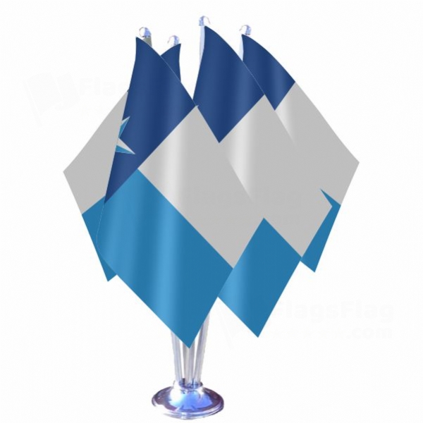 Dallas County Texas Quadruple Table Flag