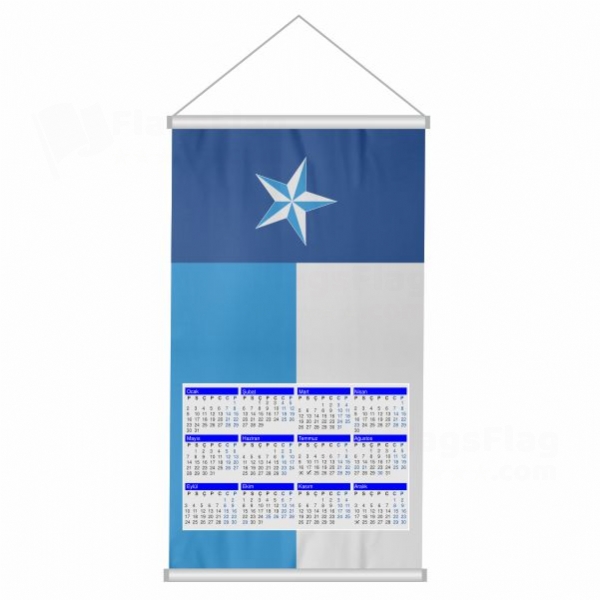 Dallas County Texas Woven Fabric Digital Printing Calendar