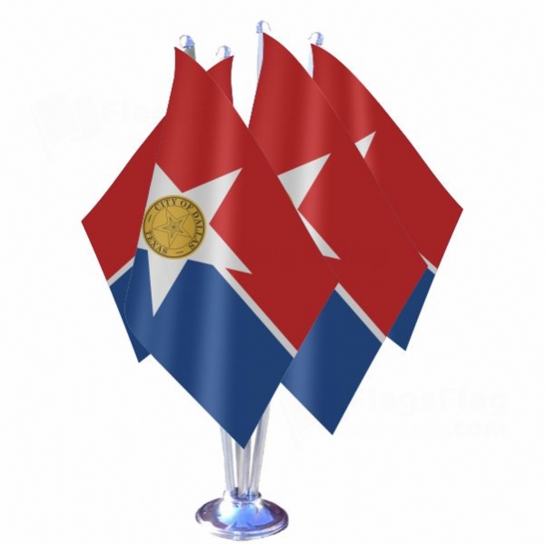 Dallas Quadruple Table Flag