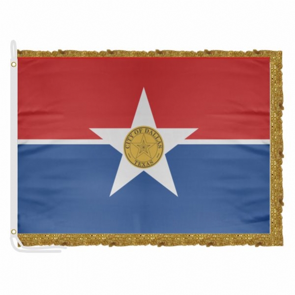 Dallas Satin Office Flag
