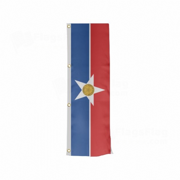 Dallas Vertically Raised Flags