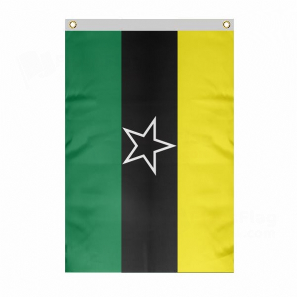 Dar El Kuti Large Size Flag Hanging on Building
