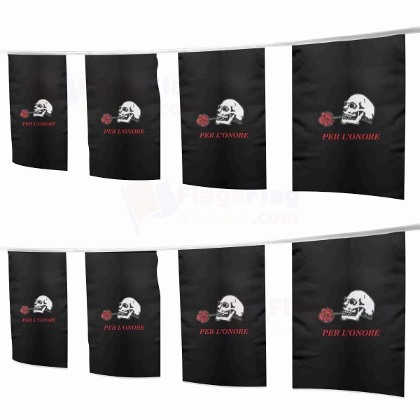 Decima Mas 1943 1945 Square String Flags