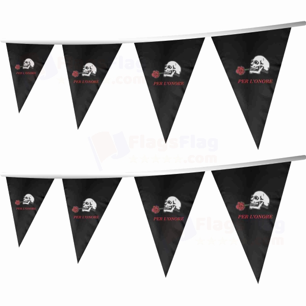 Decima Mas 1943 1945 Stringed Triangle Flag