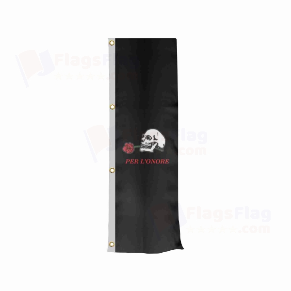 Decima Mas 1943 1945 Vertically Raised Flags