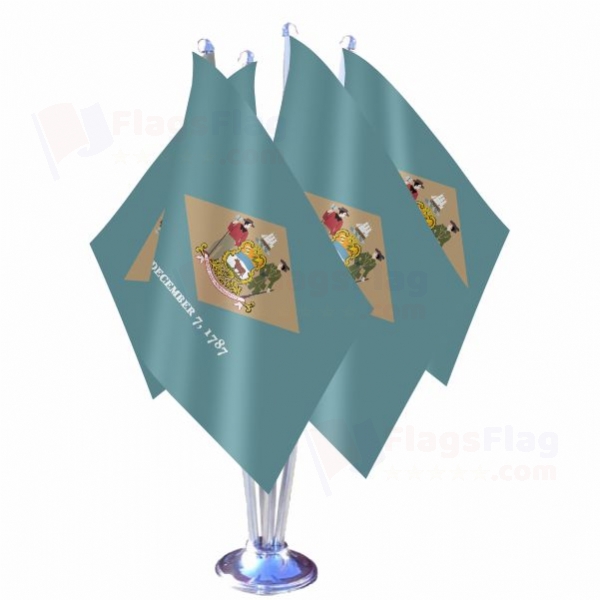 Delaware Quadruple Table Flag