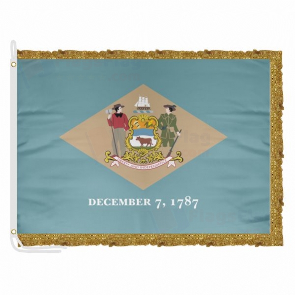 Delaware Satin Office Flag