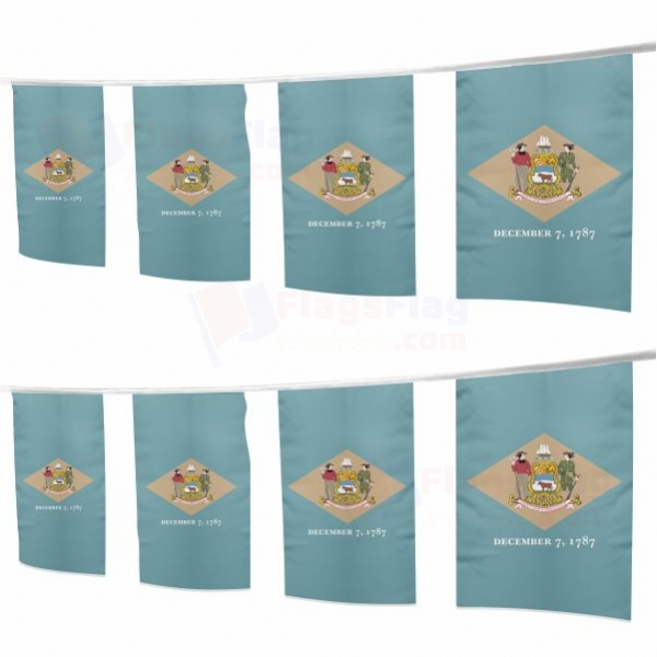 Delaware Square String Flags