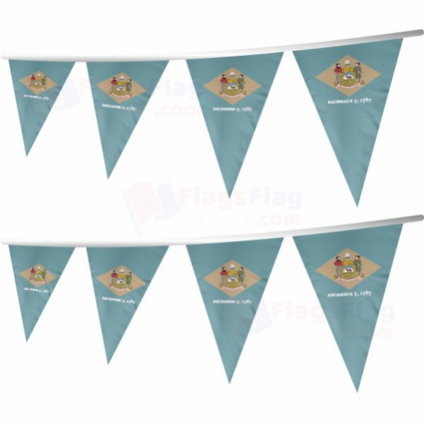 Delaware Stringed Triangle Flag