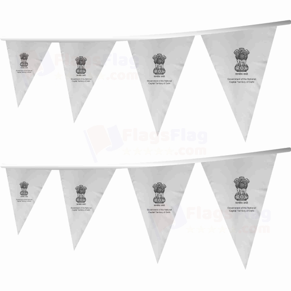 Delhi Stringed Triangle Flag