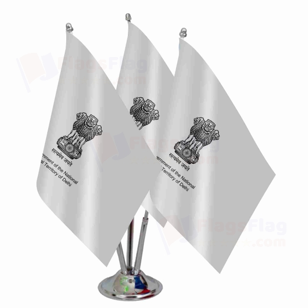 Delhi Triple Table Flag