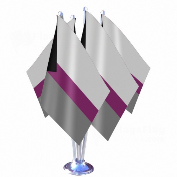 Demisexual Quadruple Table Flag
