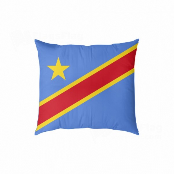 Democratic Republic Of The Congo Digital Printed Pillow Cover