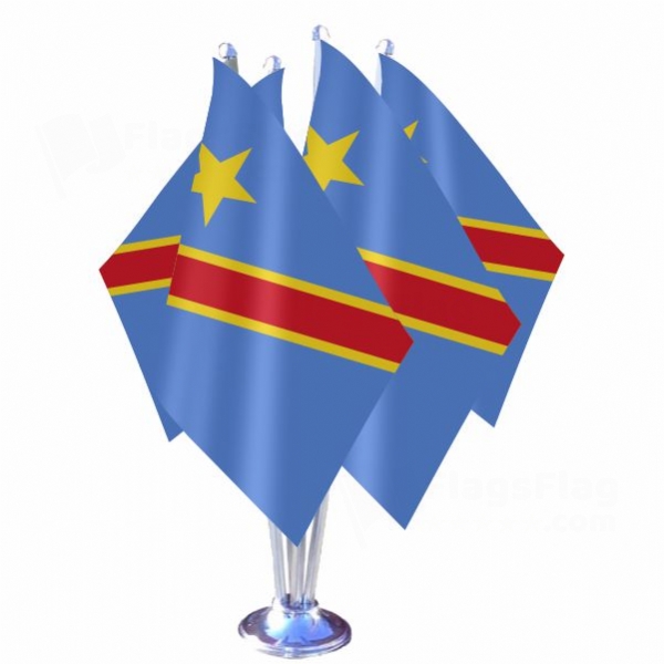 Democratic Republic Of The Congo Quadruple Table Flag