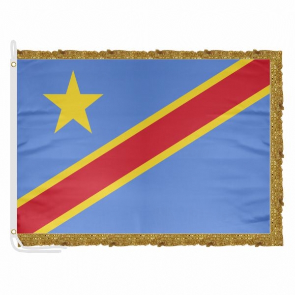 Democratic Republic Of The Congo Satin Office Flag