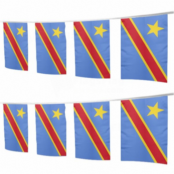 Democratic Republic Of The Congo Square String Flags