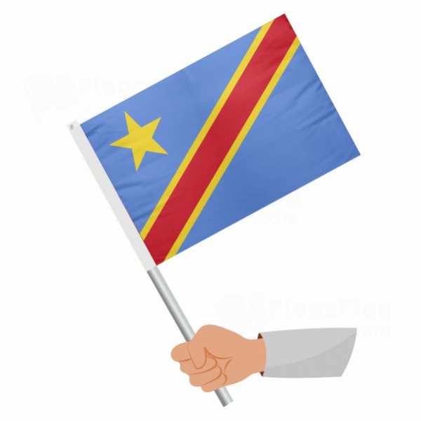 Democratic Republic Of The Congo Stick Flag
