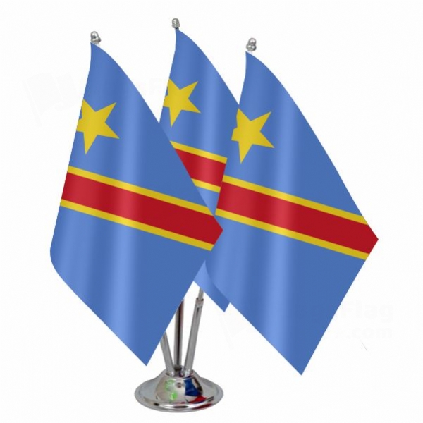 Democratic Republic Of The Congo Triple Table Flag