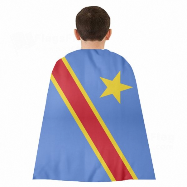 Democratic Republic Of The Congo Woven Fabric Cloak Digital Printing