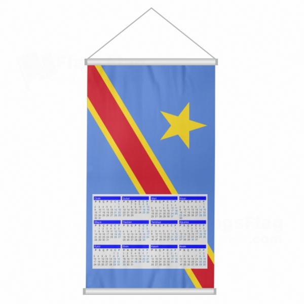 Democratic Republic Of The Congo Woven Fabric Digital Printing Calendar