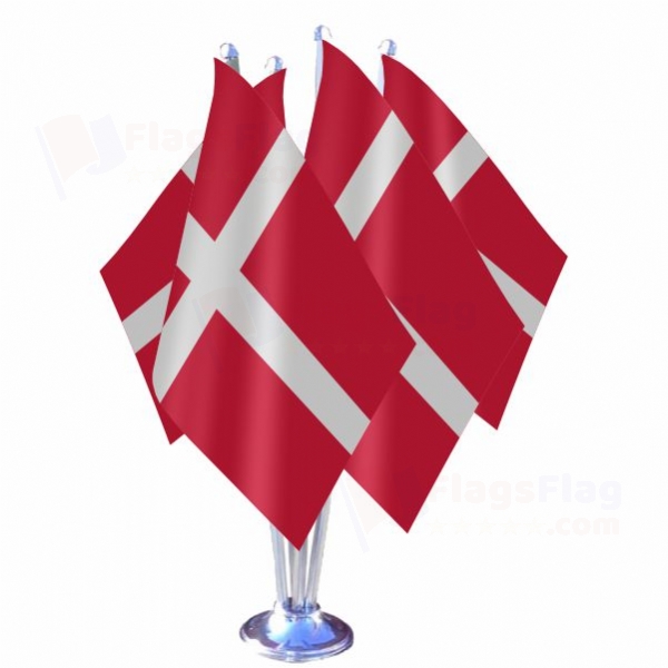Denmark Quadruple Table Flag