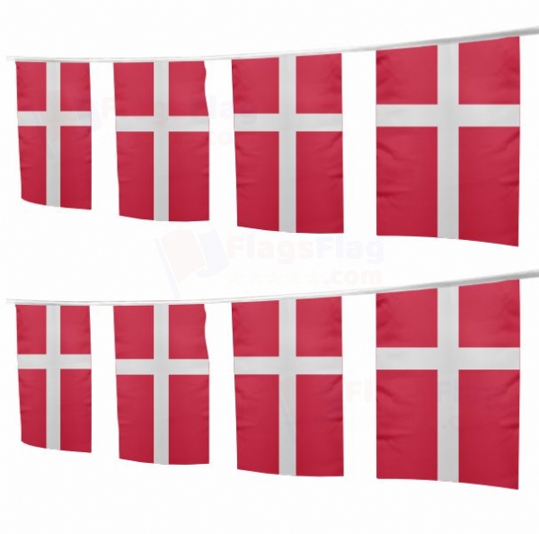 Denmark Square String Flags
