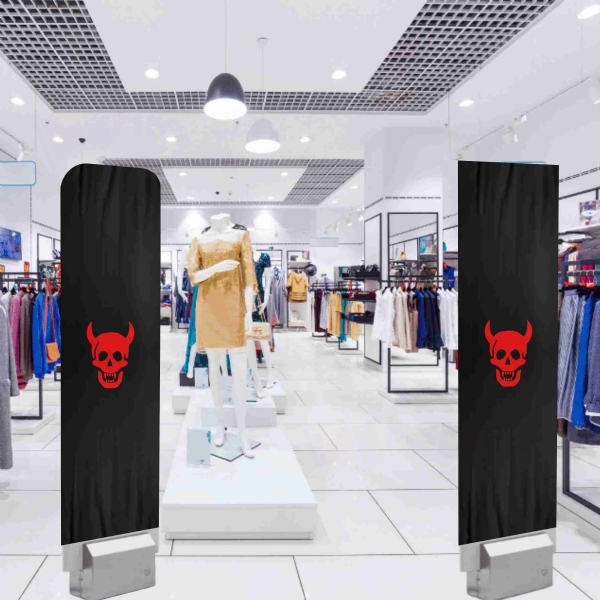 Devil Head Alarm Cover Security Antenna Pouch