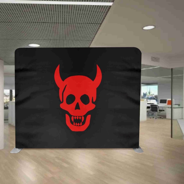 Devil Head Background Stand Printing