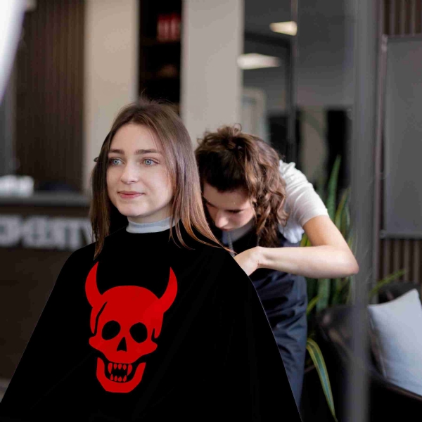 Devil Head Barber Apron