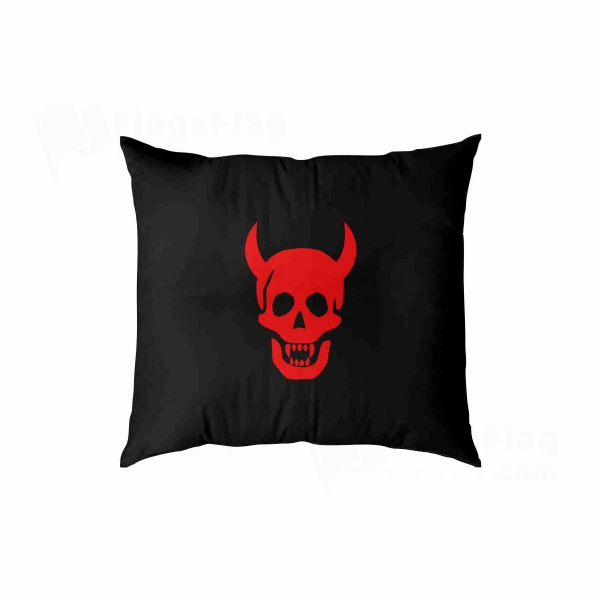 Devil Head Digital Printed Pillow Cover