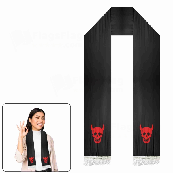 Devil Head Scarf Digital Printing