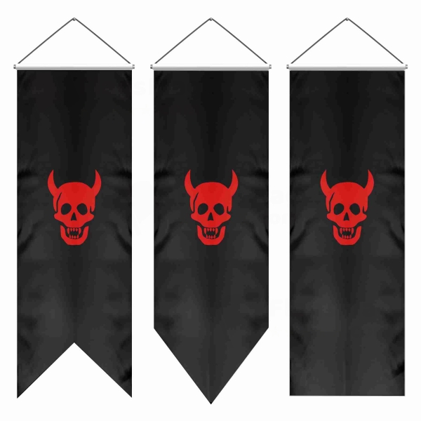 Devil Head Swallowtail Flags