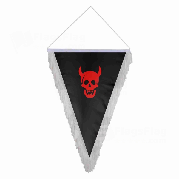 Devil Head Triangle Fringed Streamers