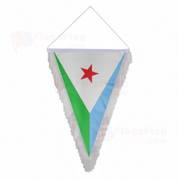 Djibouti Triangle Fringed Streamers