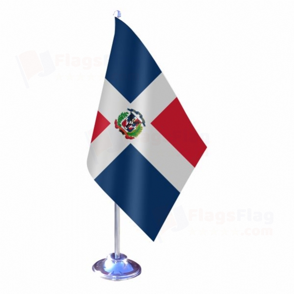 Dominican Republic Single Table Flag