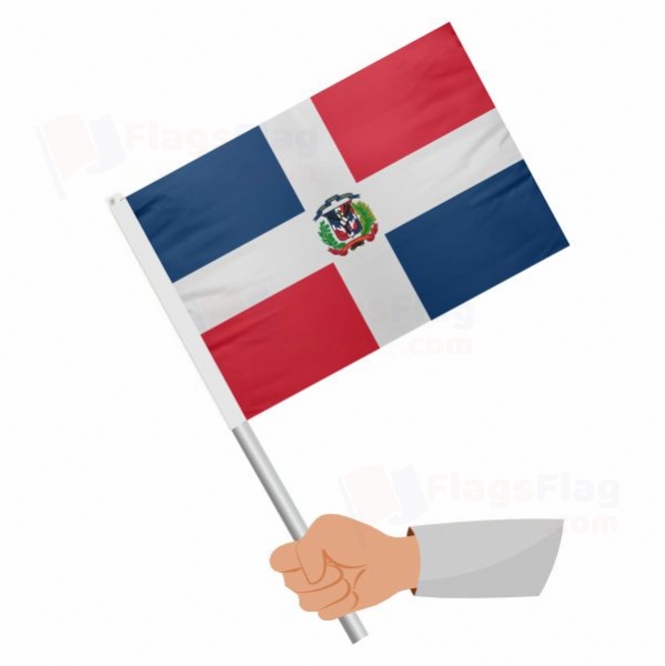 Dominican Republic Stick Flag