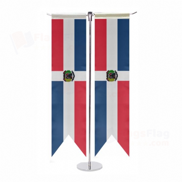 Dominican Republic T Table Flag