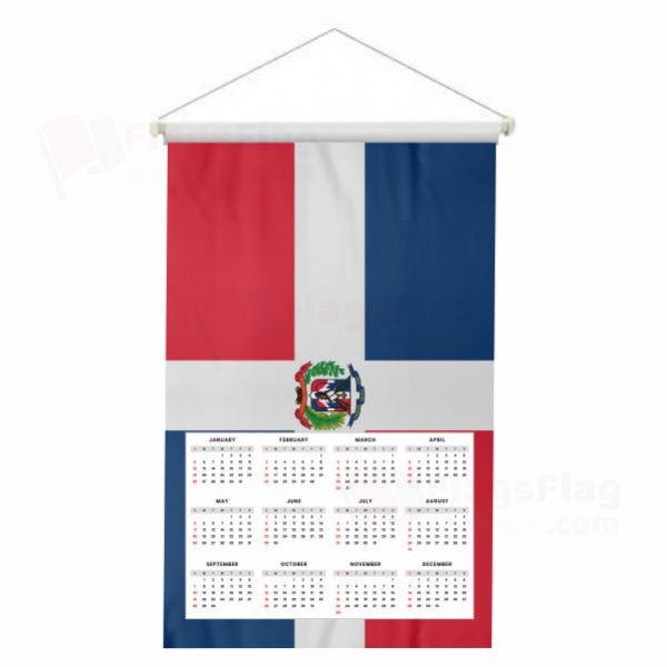 Dominican Republic Woven Fabric Digital Printing Calendar
