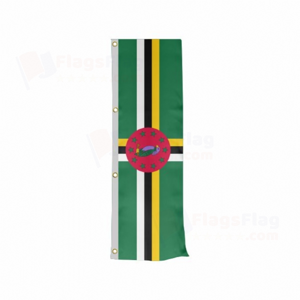 Dominika Vertically Raised Flags