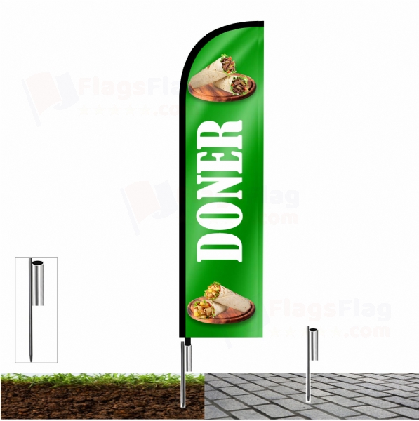 Doner Beach Flags