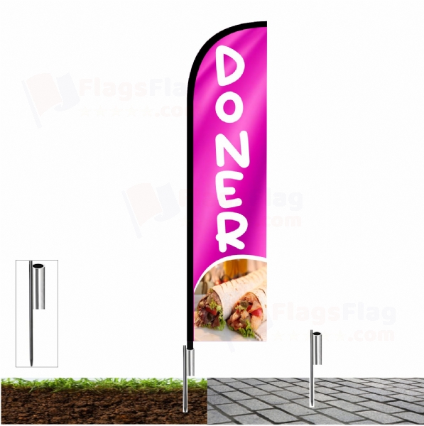 Doner Flags with fishing line