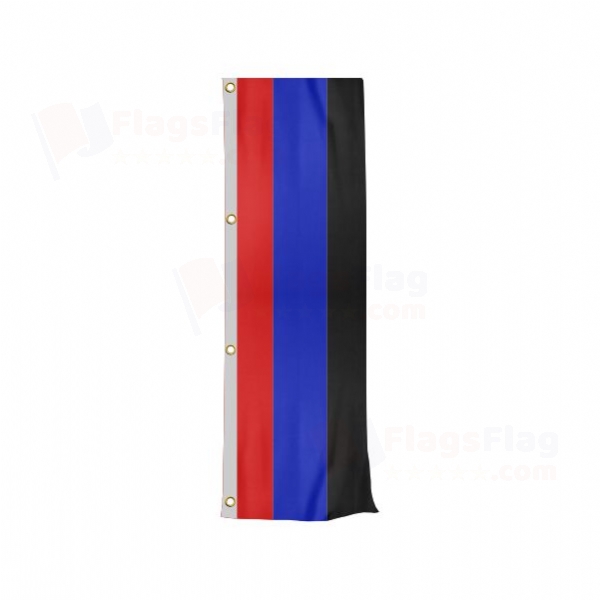 Donetsk People's Republic Vertically Raised Flags
