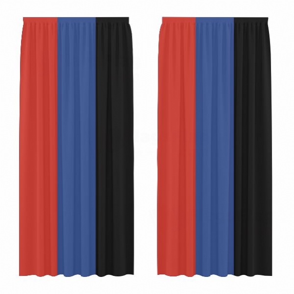 Donetsk Peoples Republic Digital Printed Curtains