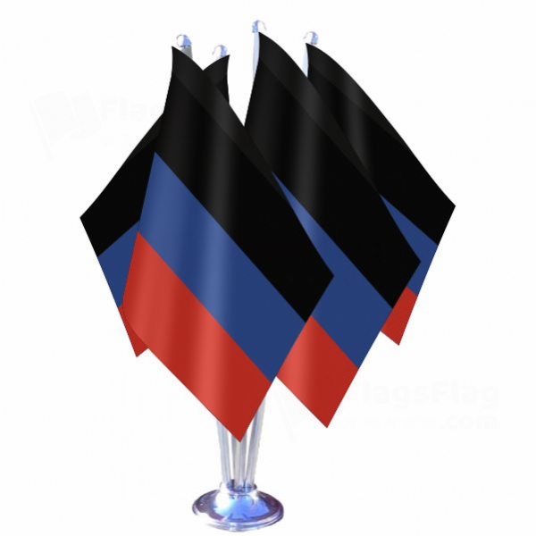 Donetsk Peoples Republic Quadruple Table Flag