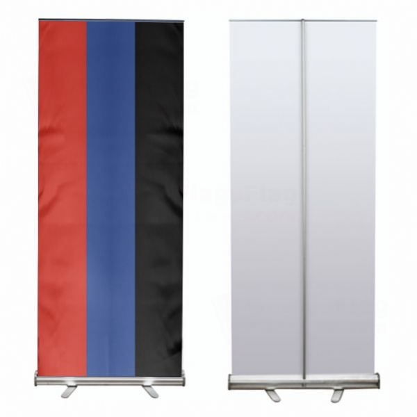 Donetsk Peoples Republic Roll Up Banner