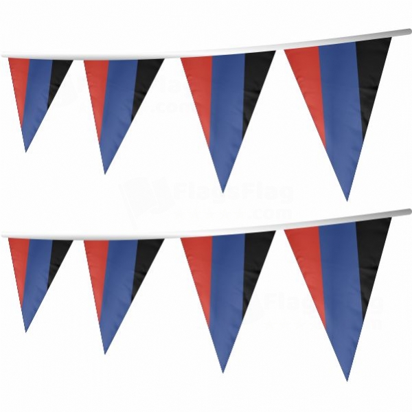 Donetsk Peoples Republic Stringed Triangle Flag