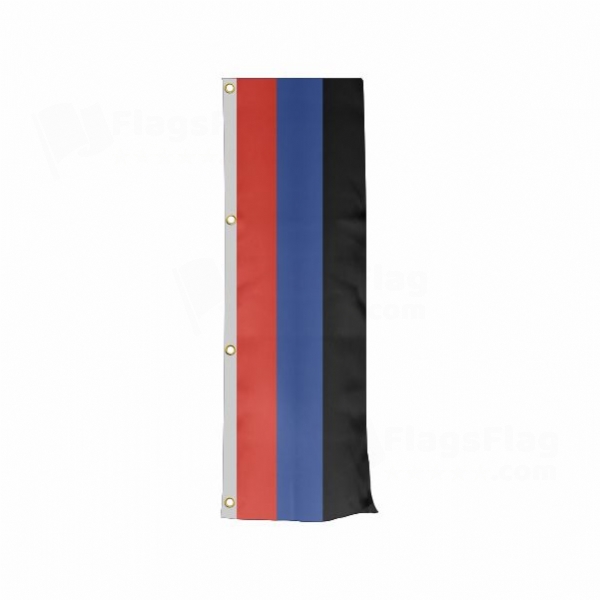 Donetsk Peoples Republic Vertically Raised Flags
