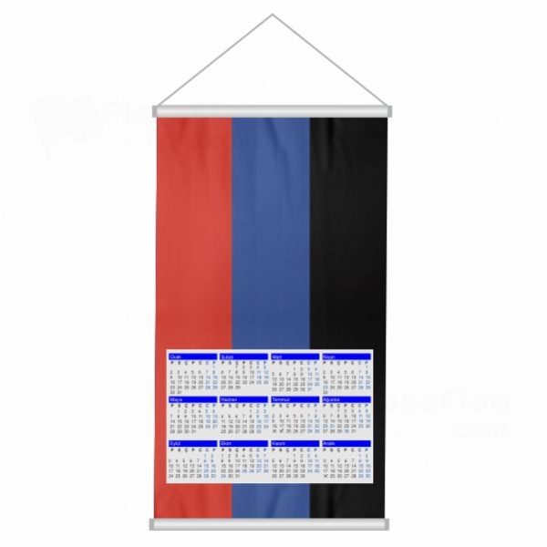 Donetsk Peoples Republic Woven Fabric Digital Printing Calendar